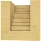 Ekena Millwork 4"W x 4"D x 4"H Wide Landon Rough Cedar Woodgrain TimberThane Corbel, Primed Tan CORUR04X04X04LANRCPR - alternate 6